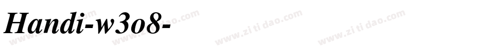 Handi-w3o8字体转换 Handi-w3o8字体转换