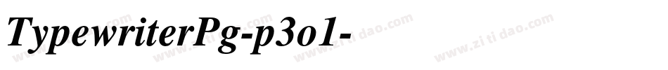 TypewriterPg-p3o1字体转换 TypewriterPg-p3o1字体转换