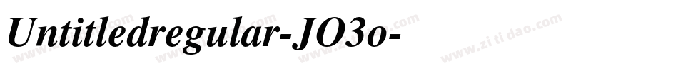 Untitledregular-JO3o字体转换 Untitledregular-JO3o字体转换
