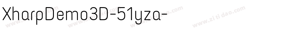 XharpDemo3D-51yza字体转换
