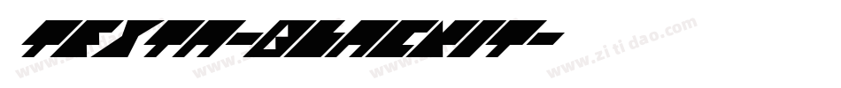 texta-blackit字体转换