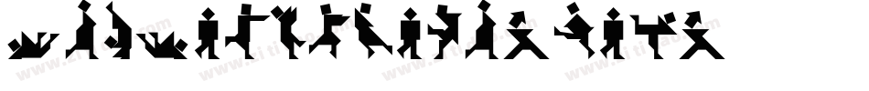 TextanSquare-maj字体转换