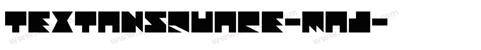 TextanSquare-maj字体转换