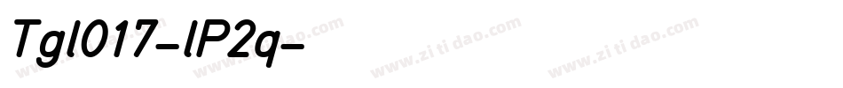 Tgl017-lP2q字体转换