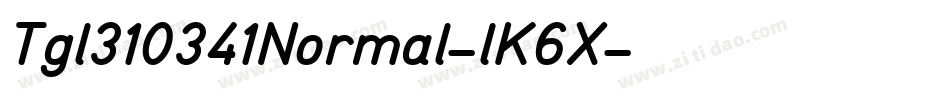 Tgl310341Normal-lK6X字体转换