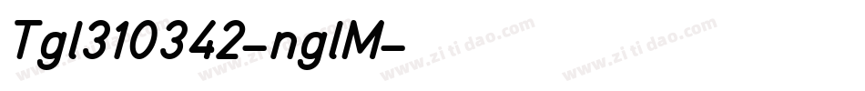 Tgl310342-nglM字体转换