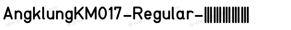 AngklungKM017-Regular字体转换