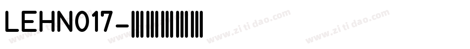 LEHN017字体转换