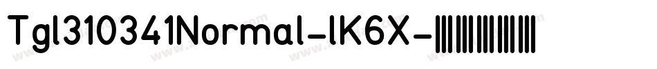 Tgl310341Normal-lK6X字体转换