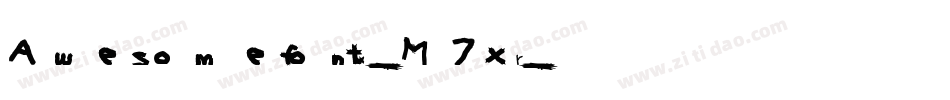 Awesomefont-M7xr字体转换