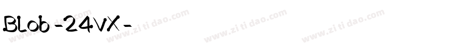 Blob-24VX字体转换