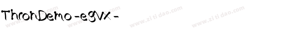 ThronDemo-egVx字体转换