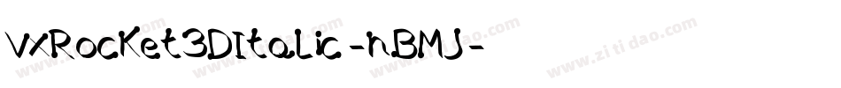 VxRocket3DItalic-nBMJ字体转换