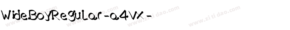 WideBoyRegular-a4Vx字体转换