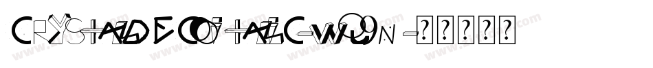 CrystalDecoItalic-wq9n字体转换