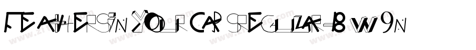 Feathersinyourcapsregular-BW9n字体转换