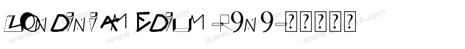 LondiniaMedium-r9n9字体转换