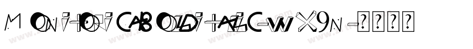 MonitoricaBoldItalic-WX9n字体转换