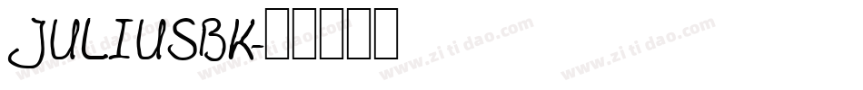 JULIUSBK字体转换