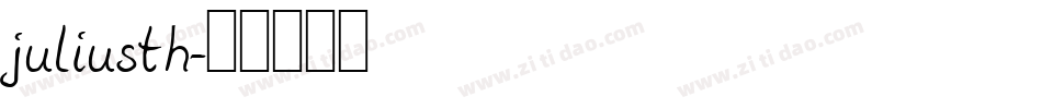 juliusth字体转换