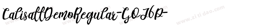 CalisattDemoRegular-GOJ6P字体转换