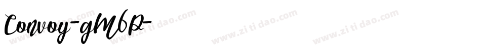 Convoy-gM6P字体转换