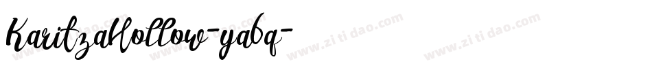 KaritzaHollow-ya6q字体转换 KaritzaHollow-ya6q字体转换