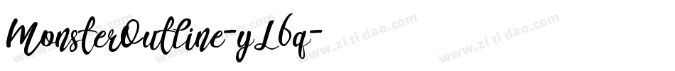 MonsterOutline-yL6q字体转换