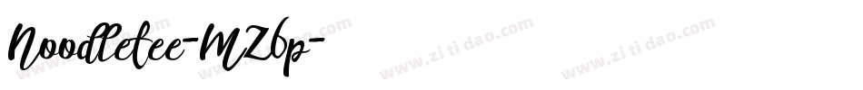 Noodletee-MZ6p字体转换 Noodletee-MZ6p字体转换
