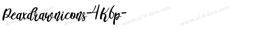 Peaxdrawnicons-4K6p字体转换