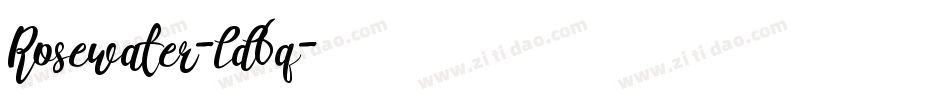 Rosewater-ld6q字体转换