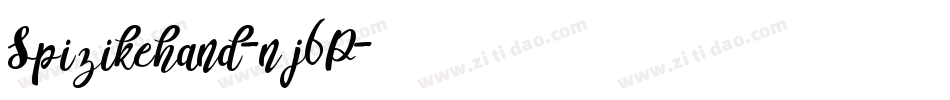 Spizikehand-nj6P字体转换 Spizikehand-nj6P字体转换