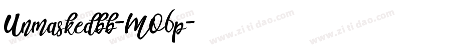 Unmaskedbb-MO6p字体转换