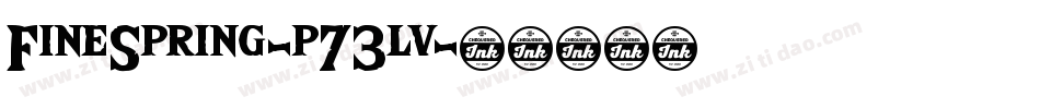 FineSpring-p73lv字体转换