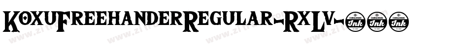 KoxuFreehanderRegular-RxLv字体转换