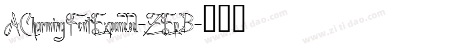 ACharmingFontExpanded-ZEpB字体转换