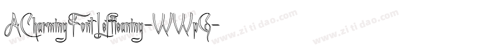 ACharmingFontLeftleaning-WWpG字体转换 ACharmingFontLeftleaning-WWpG字体转换