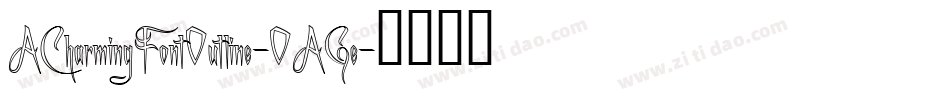 ACharmingFontOutline-OAGe字体转换