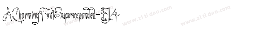 ACharmingFontSuperexpanded-EJ4j字体转换