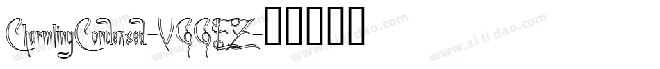 CharmlingCondensed-VGGEZ字体转换