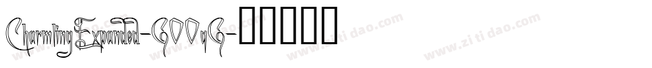 CharmlingExpanded-GOOqG字体转换