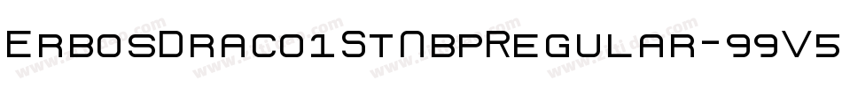 ErbosDraco1StNbpRegular-99V5字体转换