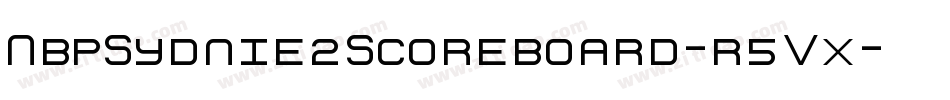 NbpSydnie2Scoreboard-r5Vx字体转换