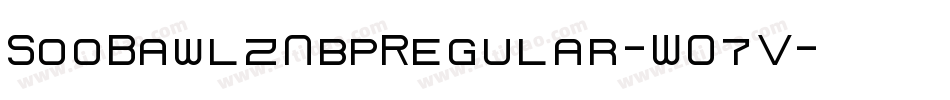 SooBawlzNbpRegular-WO7V字体转换