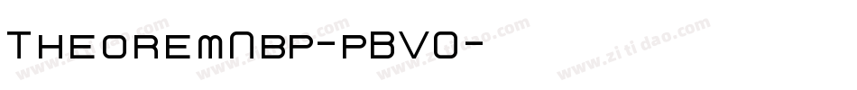 TheoremNbp-pBVO字体转换