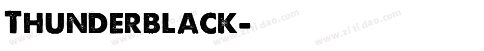 Thunderblack字体转换