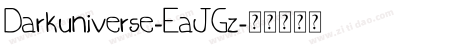 Darkuniverse-EaJGz字体转换