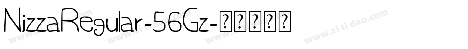 NizzaRegular-56Gz字体转换 NizzaRegular-56Gz字体转换