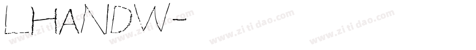 LHANDW字体转换