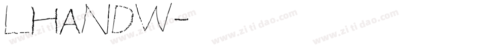 LHANDW字体转换